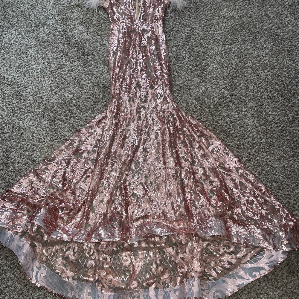 Custom made ROSE GOLD Prom Dress!!! - Picture 7 of 7